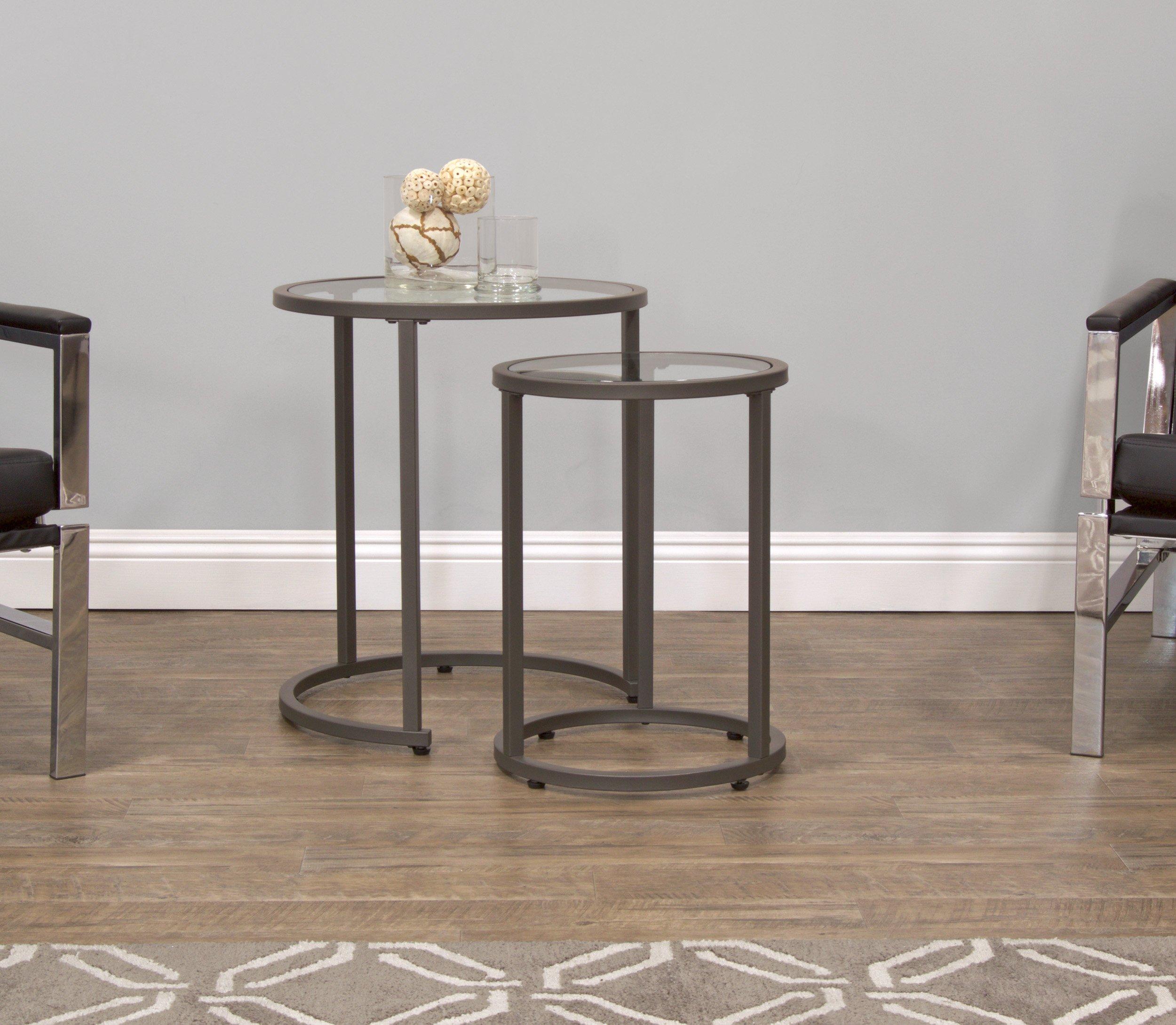 Studio Designs Home SD STUDIO DESIGNS Coffee, 19.75 In, End Nesting Table