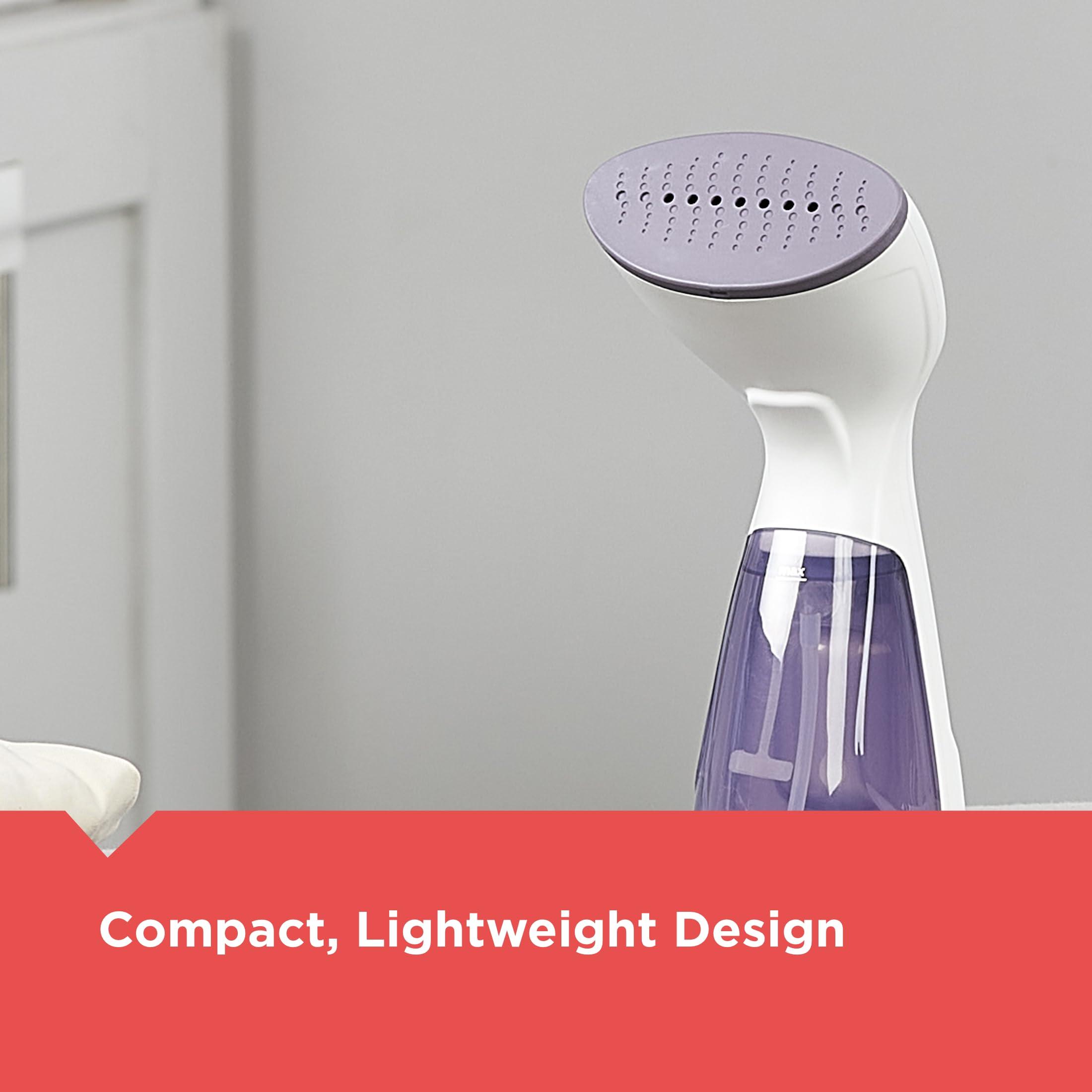 BLACK+DECKER BLACK+DECKER Compact Handheld Steamer, HGS012P, 25-Second Heat Up, 1000 Watts, Removes Wrinkles from Fabrics, Clothing and Upholstery