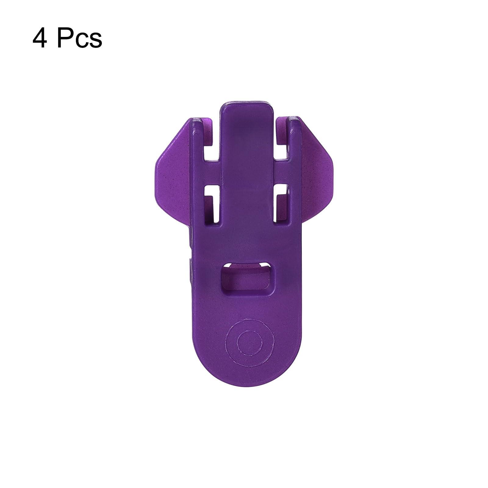 uxcell uxcell Manual Easy Can Opener, 4pcs - Plastic Beverage Can Covers Lids Protector, Bottle Opener for Soda, Beer, Drink (Purple)