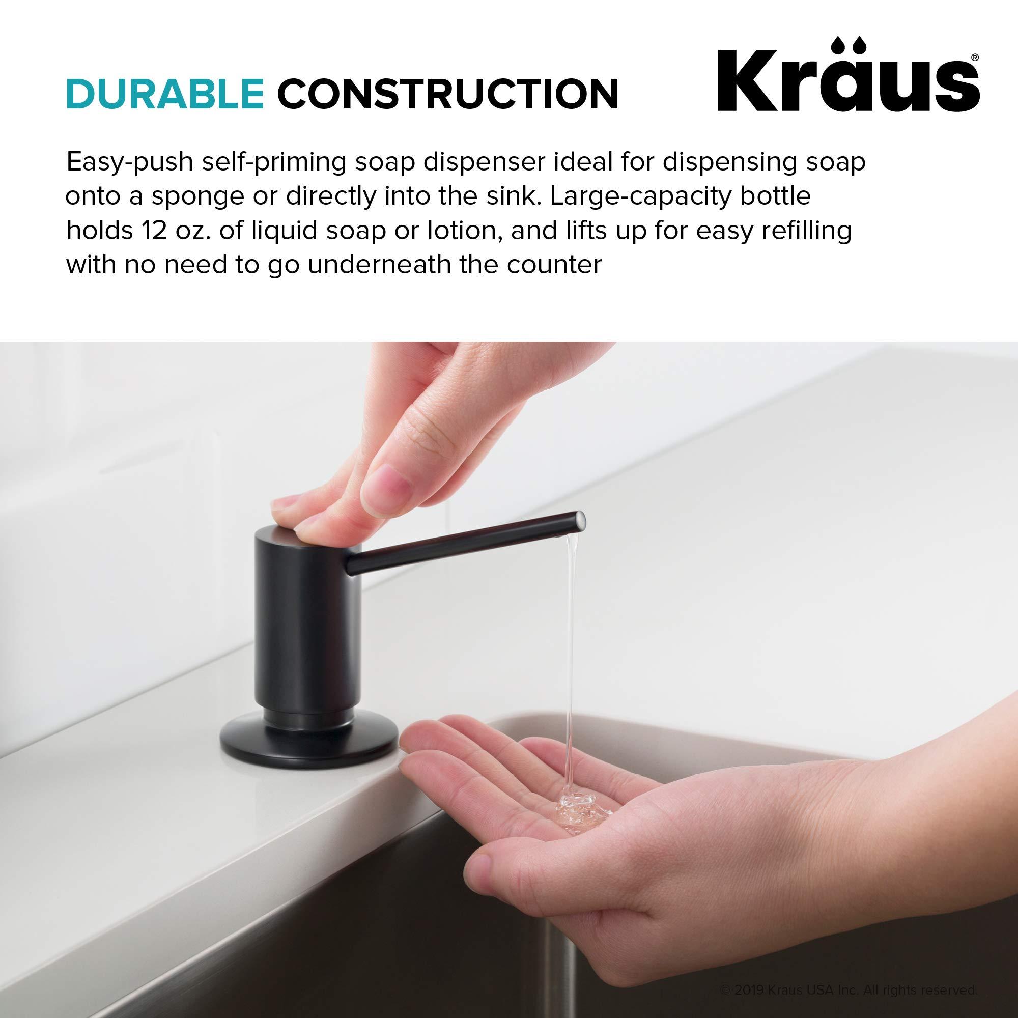 Kraus KRAUS Kitchen Soap and Lotion Dispenser in Stainless Steel, KSD-41SS