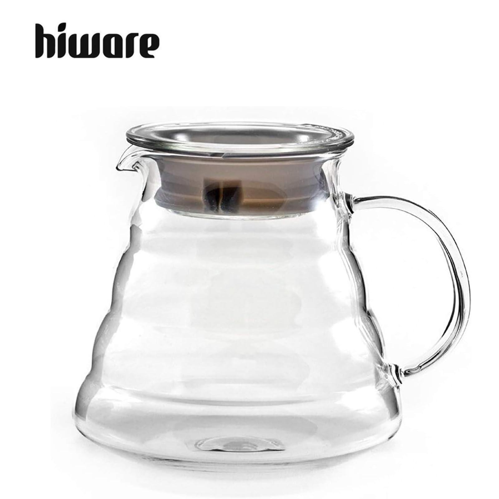 HIWARE Hiware 600ml Coffee Server, Standard Glass Coffee Carafe, Coffee Pot, Clear