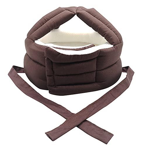 Cepairng Breathable Elderly Protective Hat,Elderly Helmet for Falls,Seniors Assistance Safety Products,Epilepsy Head Fall Protection,Adjustable Protective Cap,for Youth and Adult Sizing (Coffee)