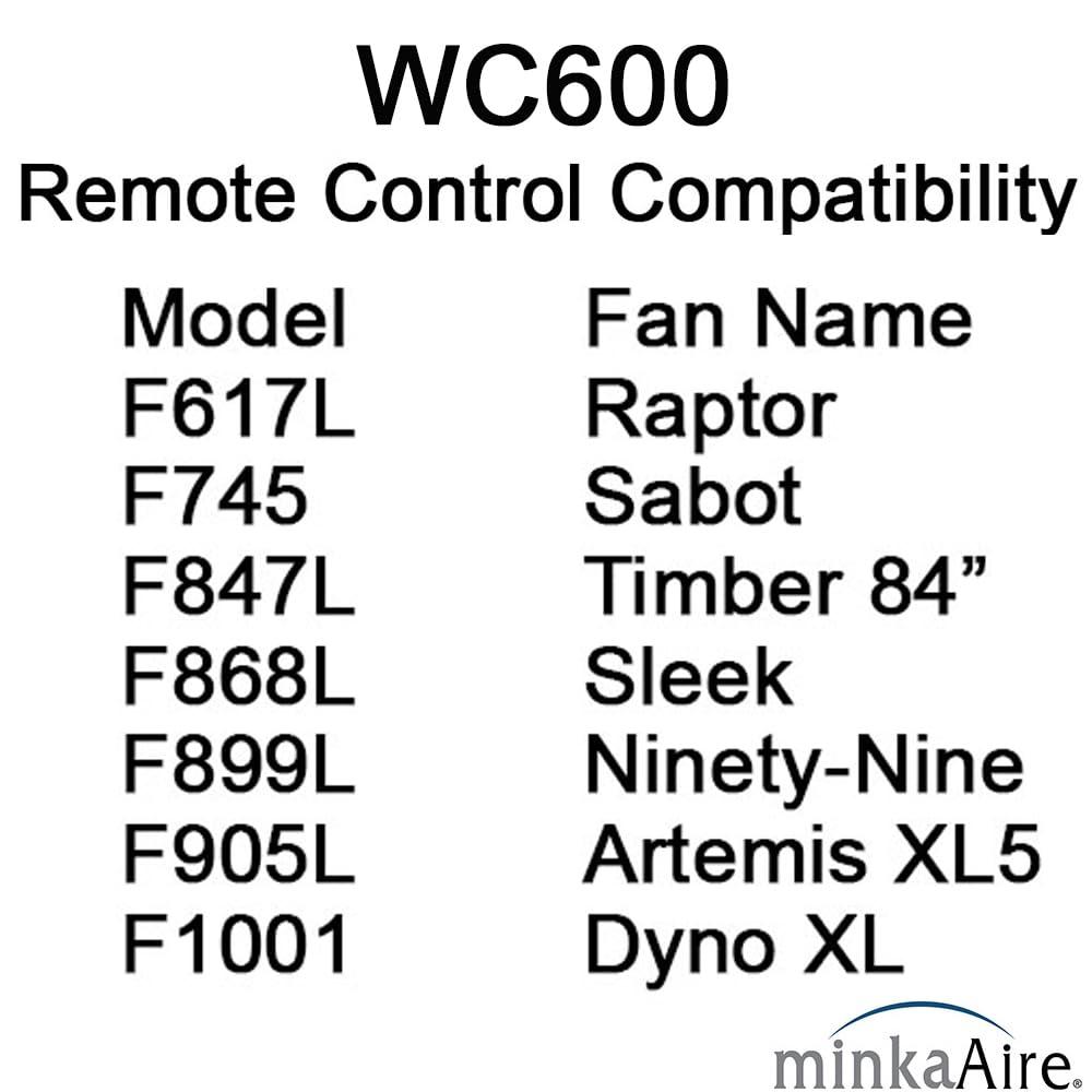 Minka Lavery Minka Aire WC600 DC Wall Control or Remote w/Full Function, White