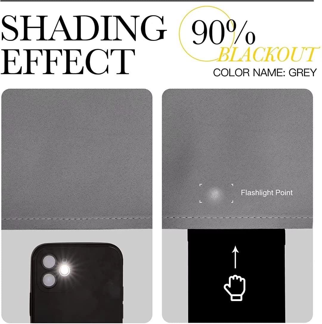 FCDM Blue Rose Window Curtain,Turquoise Rose Bathroom Set Decor Blackout Curtains Royal Blue Gray Home Bedroom Living Room Grommet Thermal Insulated Window Curtain/Drapes Panel 42x63 in