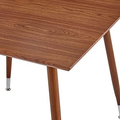 ZQQLVOO ZQQLVOO Bar Table Height Pub Table Bistro Kitchen Cafe Dining Easy Assemble Dining Table Brown 31.7\"x31.7\"x28.7\" MDF