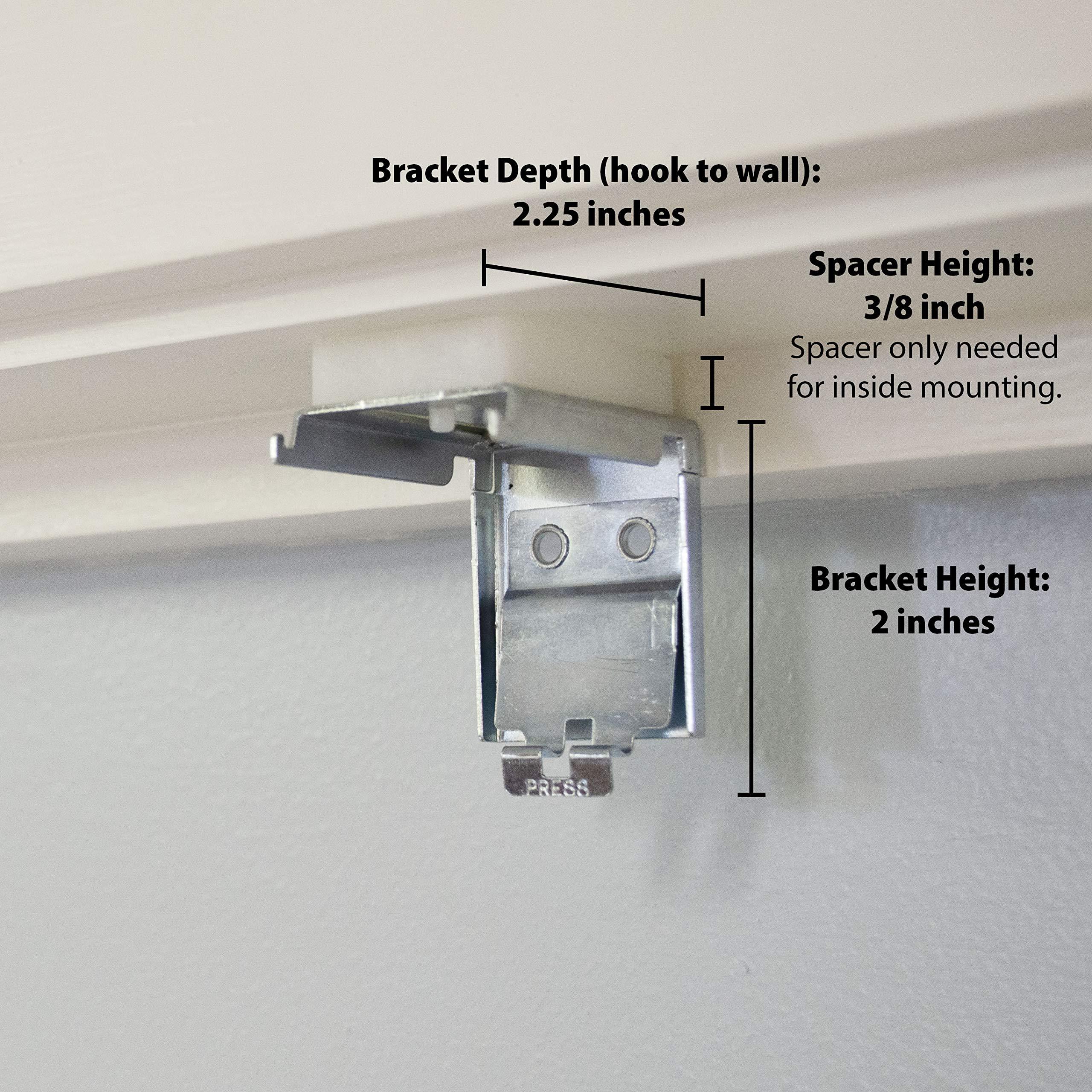 Lumino 2 Inch Cordless Room Darkening Faux Wood Blind - 53" W x 72" L - White, Over 1,000 Custom Sizes Starting at 18.97, Inside or Outside Mount, Venetian Shades for Interior Windows by Lumino