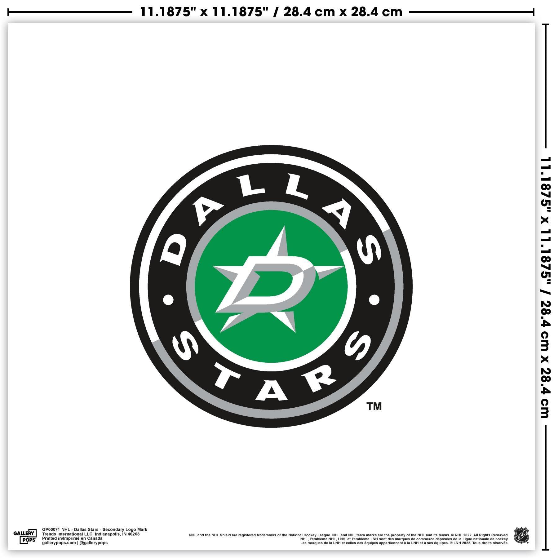 Trends International Trends International Gallery Pops NHL Dallas Stars - Secondary Logo Mark Wall Art Wall Poster, 12\" x 12\", Unframed Version