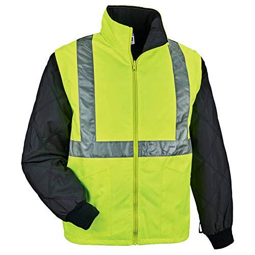 Ergodyne Ergodyne - 24384 GloWear 8385 ANSI High Visibility 4-in-1 Reflective Safety Jacket, Lime, Large