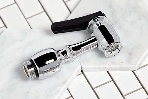 Kingston Brass Kingston Brass KS1271AXBS Heritage Kitchen Faucet with Brass Sprayer, 8-3/4-Inch, Polished Chrome