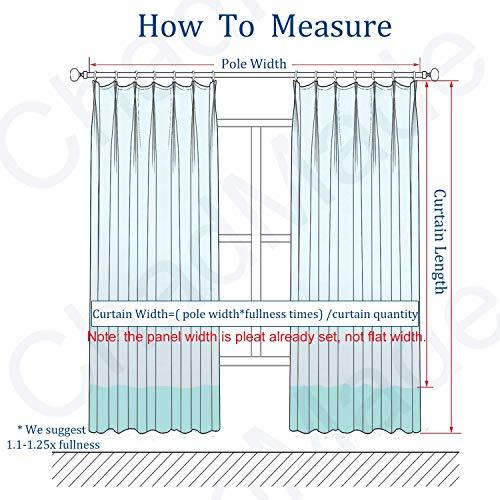 PREETAM COLLACTION Blackout Double Pinch Pleated Window Curtain Panels Luxury Polyester Drapes for Bedroom with Full Blackout with Very Easy Hanging Option via Hook (Chocolate Solid, 84"x84", 1 Panel)
