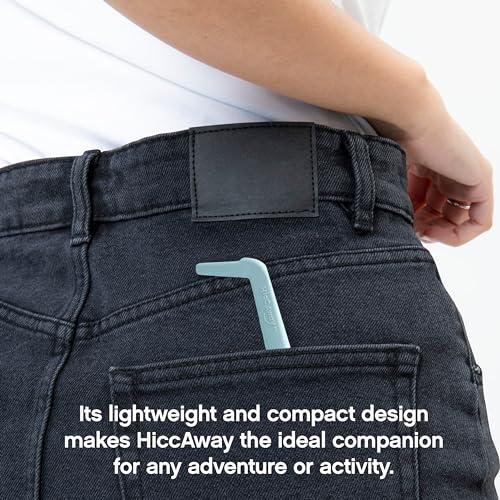 HICCAWAY HiccAway Hiccup Straw - Stops Hiccups Naturally & Fast - As Seen On Shark Tank - Clinically Proven Relief for All Ages, Children & Adults - Safe, Lightweight, & Reusable (HiccAway VERI PERI) 1 Pack