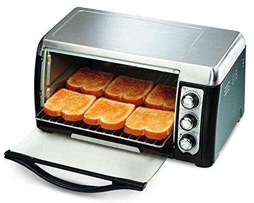 Hamilton Beach Hamilton Beach Countertop Toaster Oven, 6-Slices, Includes Bake Pan and Broil Rack, Black (31330D)