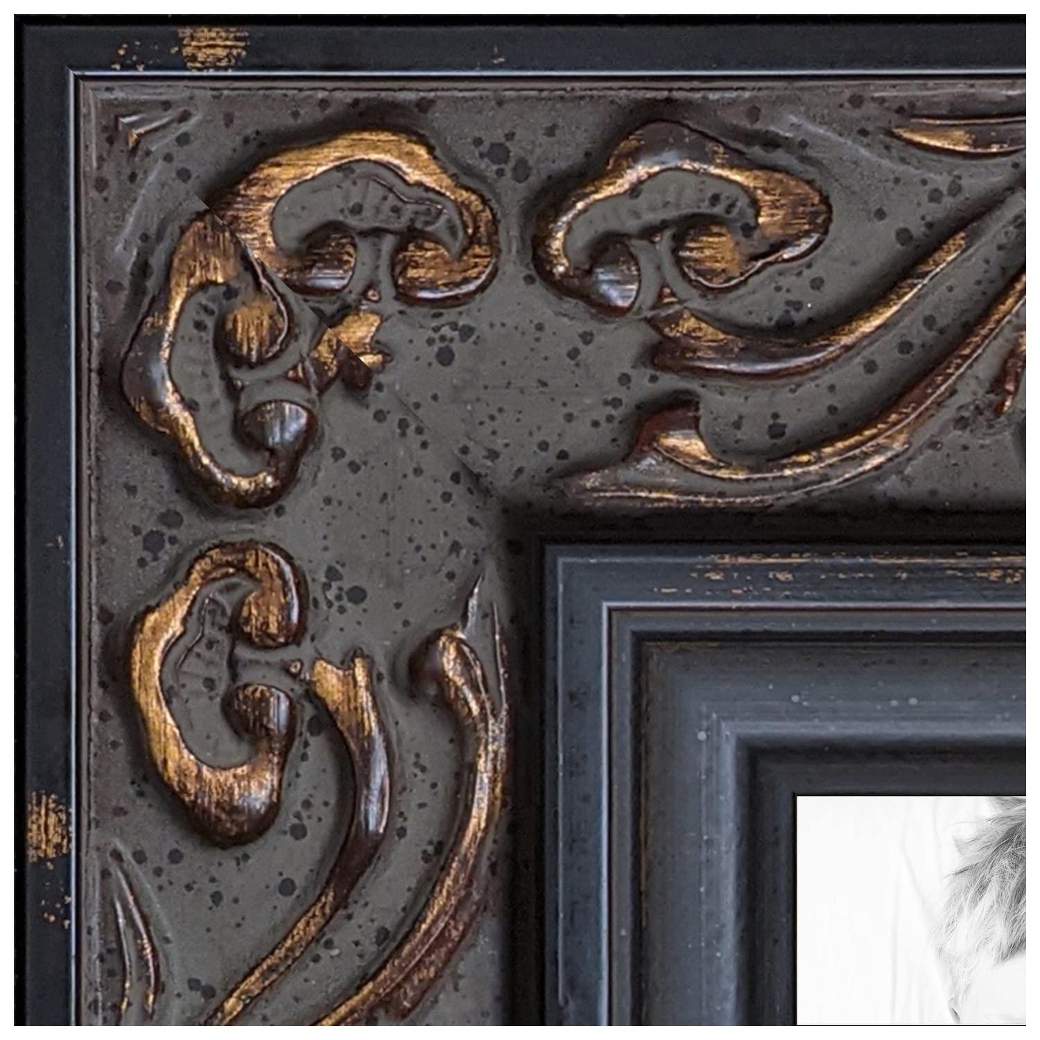 ArtToFrames ArtToFrames 18x22 Inch Gold Picture Frame, 1 - Pack, This 2.63 inch Custom Wood Poster Frame is Antique Gold, Comes with Economy Acrylic (Frame_Pack_1_8133496-18x22)