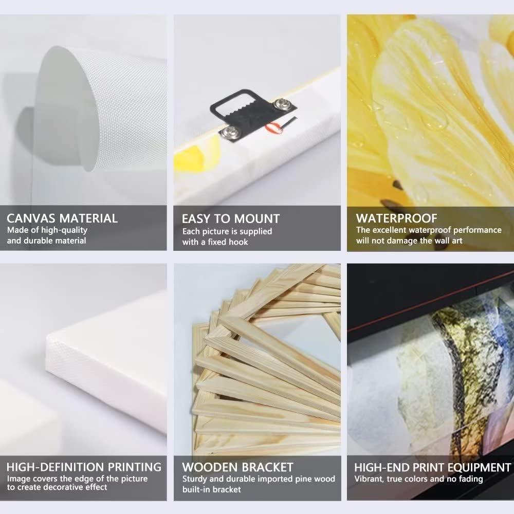 Peastrog Peastrog Macbeth Poem Wall Art Quotes Poster Landscape Painting Canvas Set Modern Home Decorations for Bedroom Picture for Hallway Vertical Artwork (16.00\'\'x24.00\'\',Framed)