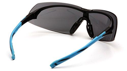 Pyramex Safety Pyramex Onix Safety Eyewear, Clear Lens With Black/Blue Frame