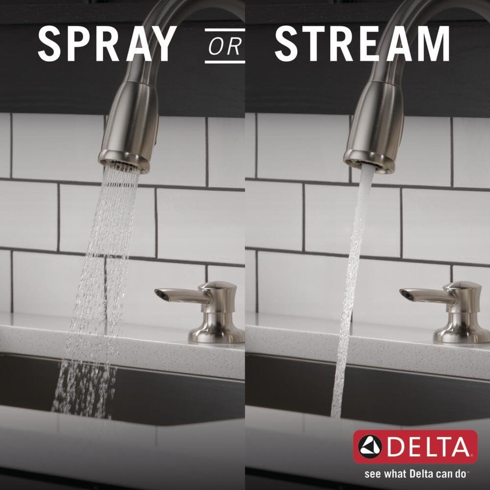DELTA FAUCET DELTA 16970-SSSD-DST Kate Pull-Down, Overall Height: 14-5/16, Stainless