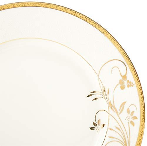 Lorren Home Trends Lorren Home Trends La Luna Bone China 57-Piece 24K Gold Floral Design Dinnerware Set, Service for 8
