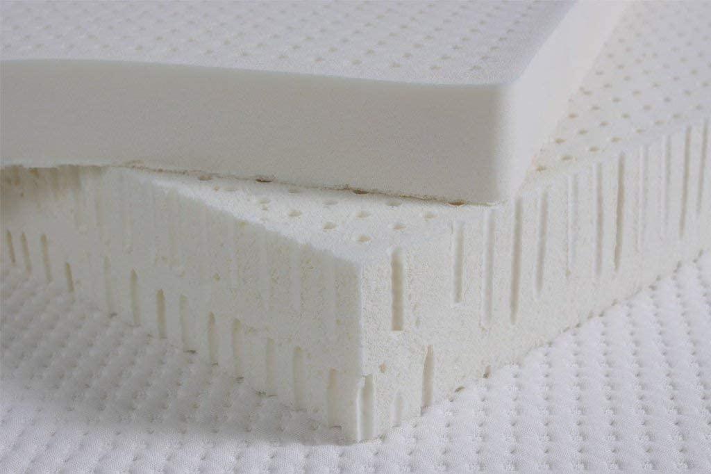 PlushBeds PlushBeds 2\" Medium Firm Topper | Organic Latex| Made in The USA| Luxurious Comfort | Soothing Pressure Point Relief | Support for Shoulders, HIPS, Back, and Knees | King