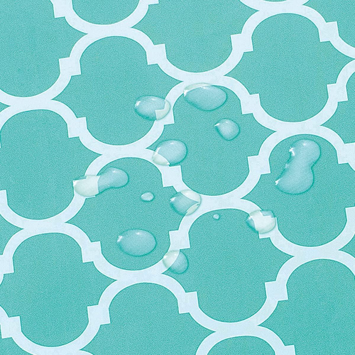 wegyo wegyo Round Vinyl Fitted Tablecloth with Flannel Backing Elastic Edge Design Table Cover Waterproof Oil-Proof PVC Table Cloth 27