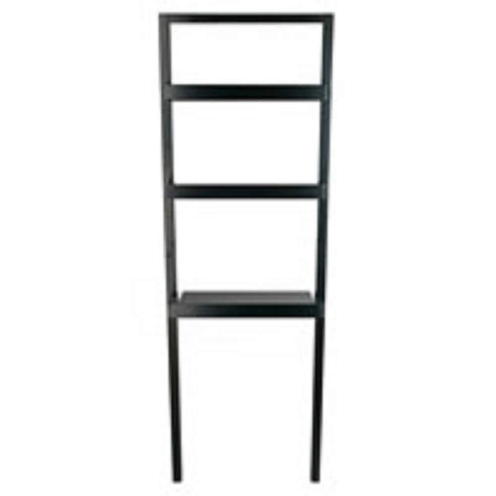 Contemporary Home Living Contemporary Home Living 69.25 Black Leaning Desk with Two Shelves