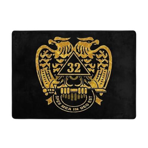 zaclay Masonic Series 32nd Degree Masonic Area Rugs Living Room Bedroom Kitchen Carpet Floor Mats Home Decor 80 X 58 Inch