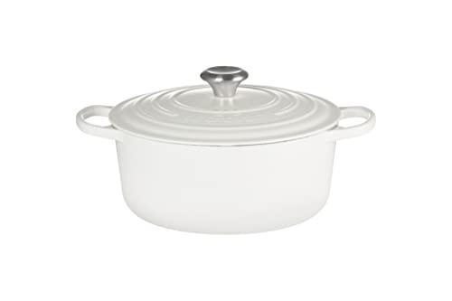 Le Creuset Le Creuset Enameled Cast Iron Signature Round Dutch Oven, 9 qt., White