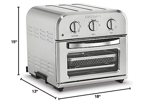 Cuisinart Cuisinart TOA-26 Compact Airfryer Toaster Oven, 1800-Watt Motor with 6-in-1 Functions and Wide Temperature Range, Air Fryer, Stainless Steel