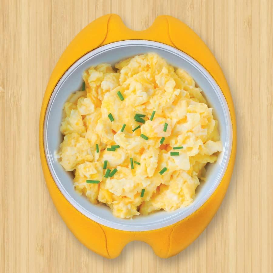 IncrediEgg Microwave Egg Cooker Poacher Scramble Omelet Eggwich Maker with Silicone Handles Yolk Separator and Shell Cracker