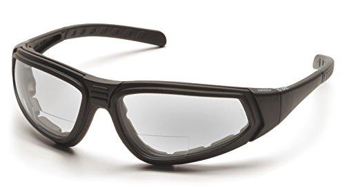 Pyramex Safety Pyramex XSG Reader Safety Glasses, Black Frame/Clear Anti-Fog + 1.5 Lens