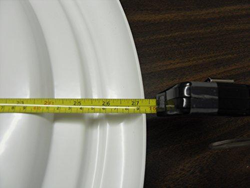 Henta Henta Plano III Ceiling Medallion Paintable ABS Plastic (White, 27” diameter)