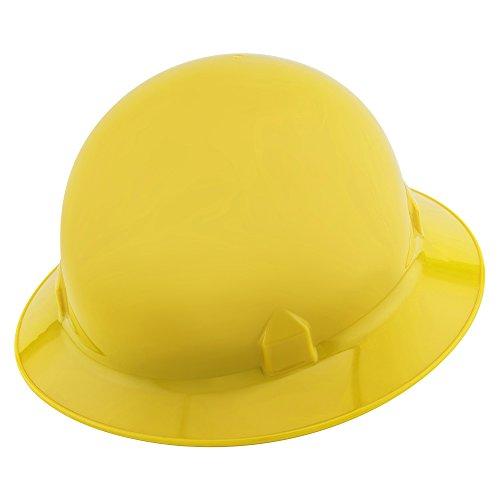Jackson Safety Jackson Safety Blockhead Safety Hard Hat with 8-Point Ratchet Suspension, Full Brim Style, HDPE, Yellow (Case of 12), 20698