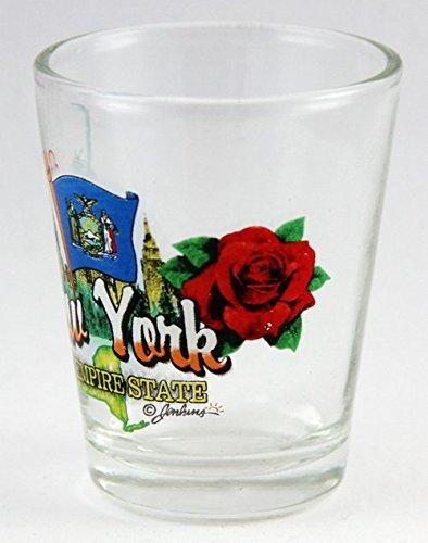 World By Shotglass New York Empire State Elements Shot Glass