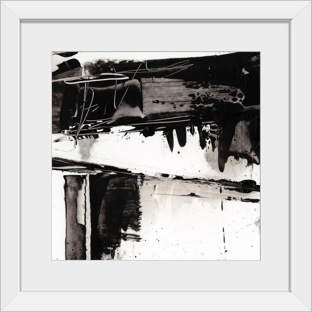 GREATBIGCANVAS GREATBIGCANVAS Jagged Edge I White Framed Wall Art Print, Artwork