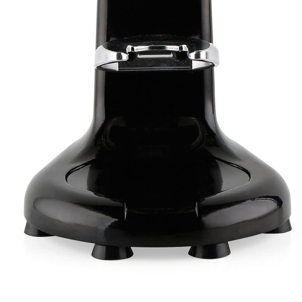 GDAE10 Coffee Bean Press Tamper, Commercial Stainless Steel Manual Coffee Tamper Dynamometric Tamper Coffee Tamper with Non-slip Mat for Coffee Shop Home,Black