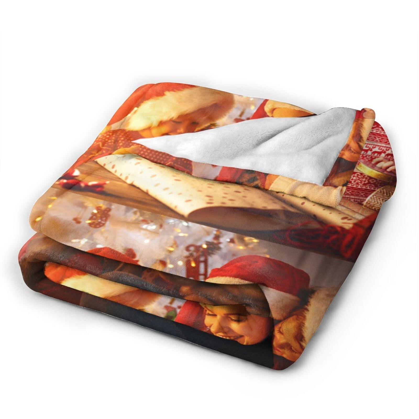 JCETUNO JCETUNO Custom Blanket with Photo Text Personalized Throw Blankets Customized Flannel Fleece Blankets for Family Birthday Wedding Gift Fits Couch Sofa Bedroom Living Room, W50 xL70