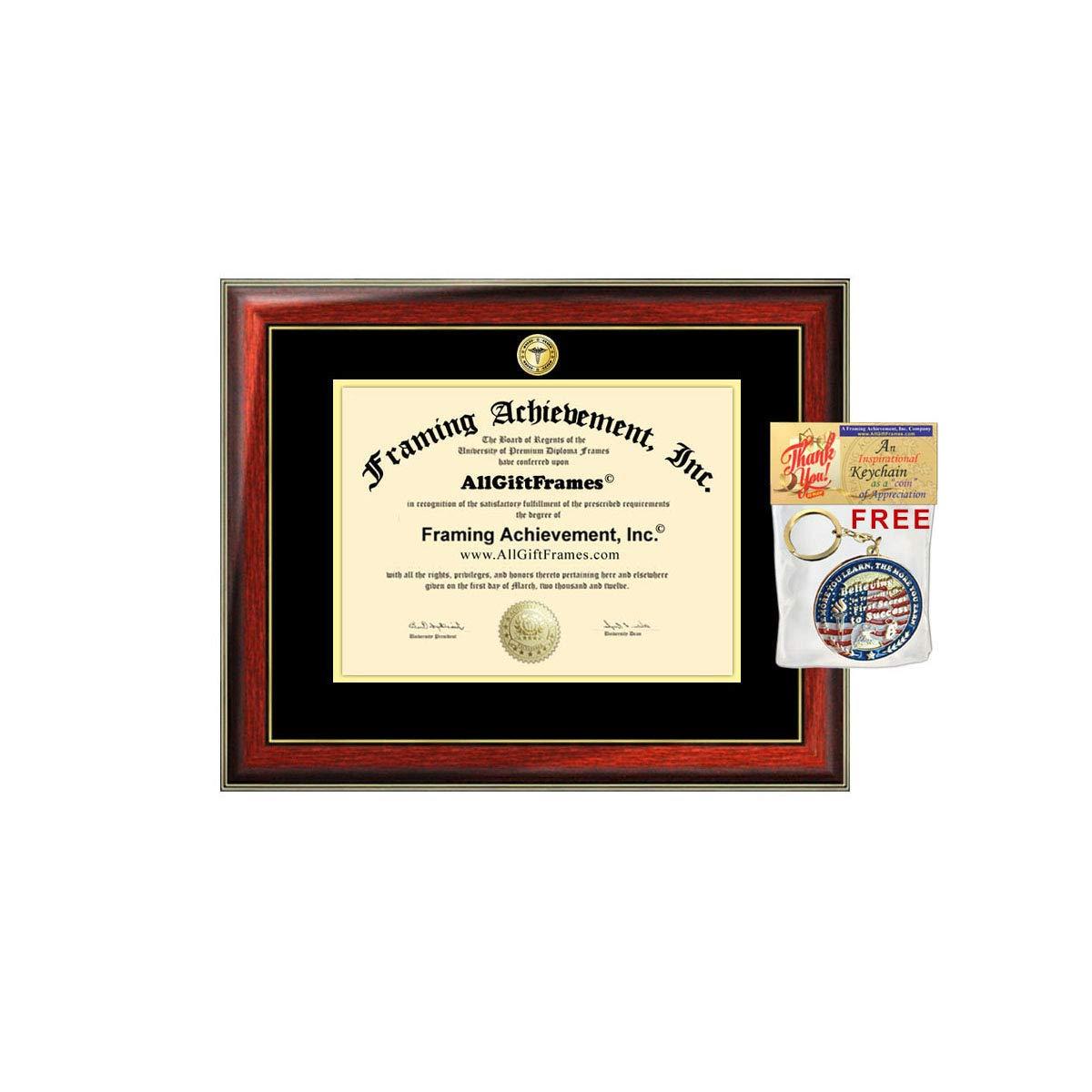 AllGiftFrames AllGiftFrames Medical School Graduation Degree Frame New Doctor Caduceus Logo Seal Doctor of Medicine Osteopathic Medicine Physician State Board License Residency Fellowship Certified License Plaque