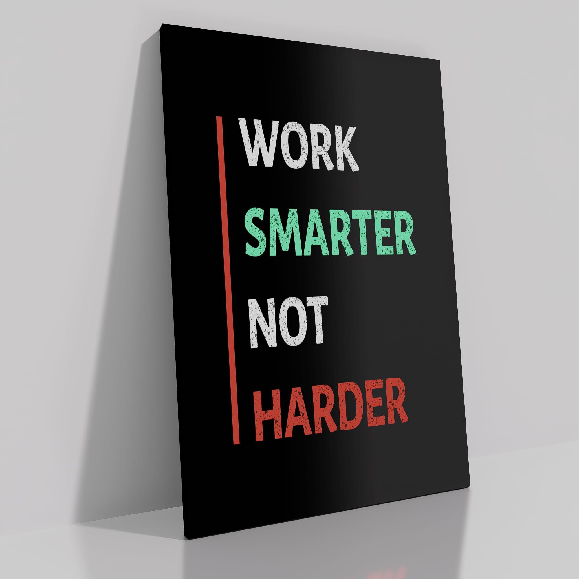 DINGFUN Inspirational Poster Wall Art Motivational Entrepreneur Quotes Print on Canvas Black Background Positive Picture Painting Artwork for Living Room Office Workplace Gym Ready to Hang [24\'\'Wx36\'\'H]