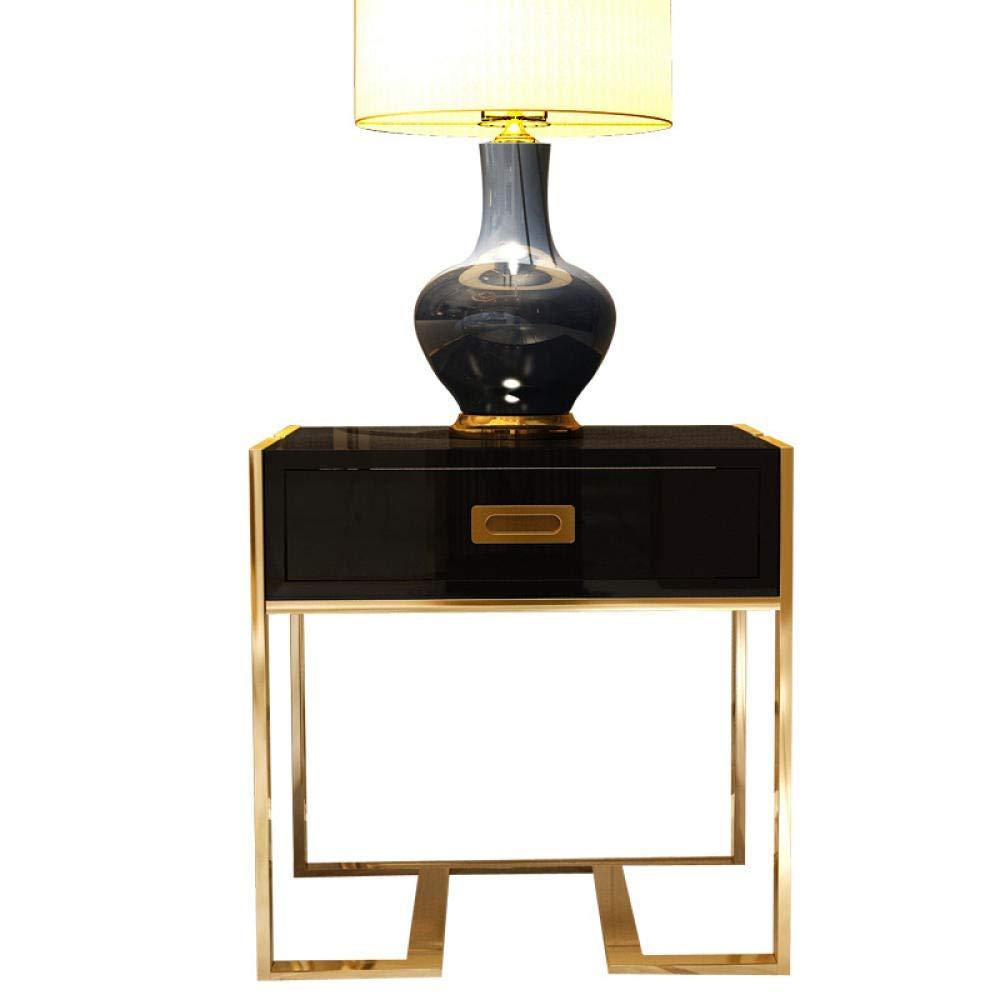 FAiruo Side Table Modern Bedside Table Living Room Telephone Coffee Table Alloy Storage Sofa Table Corner Side End Table Bedroom Hotel Home Furniture-White