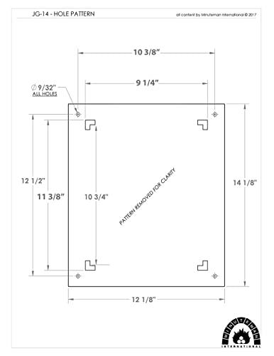 Minuteman International Minuteman International Cast Iron Floor Grate Grille, Black