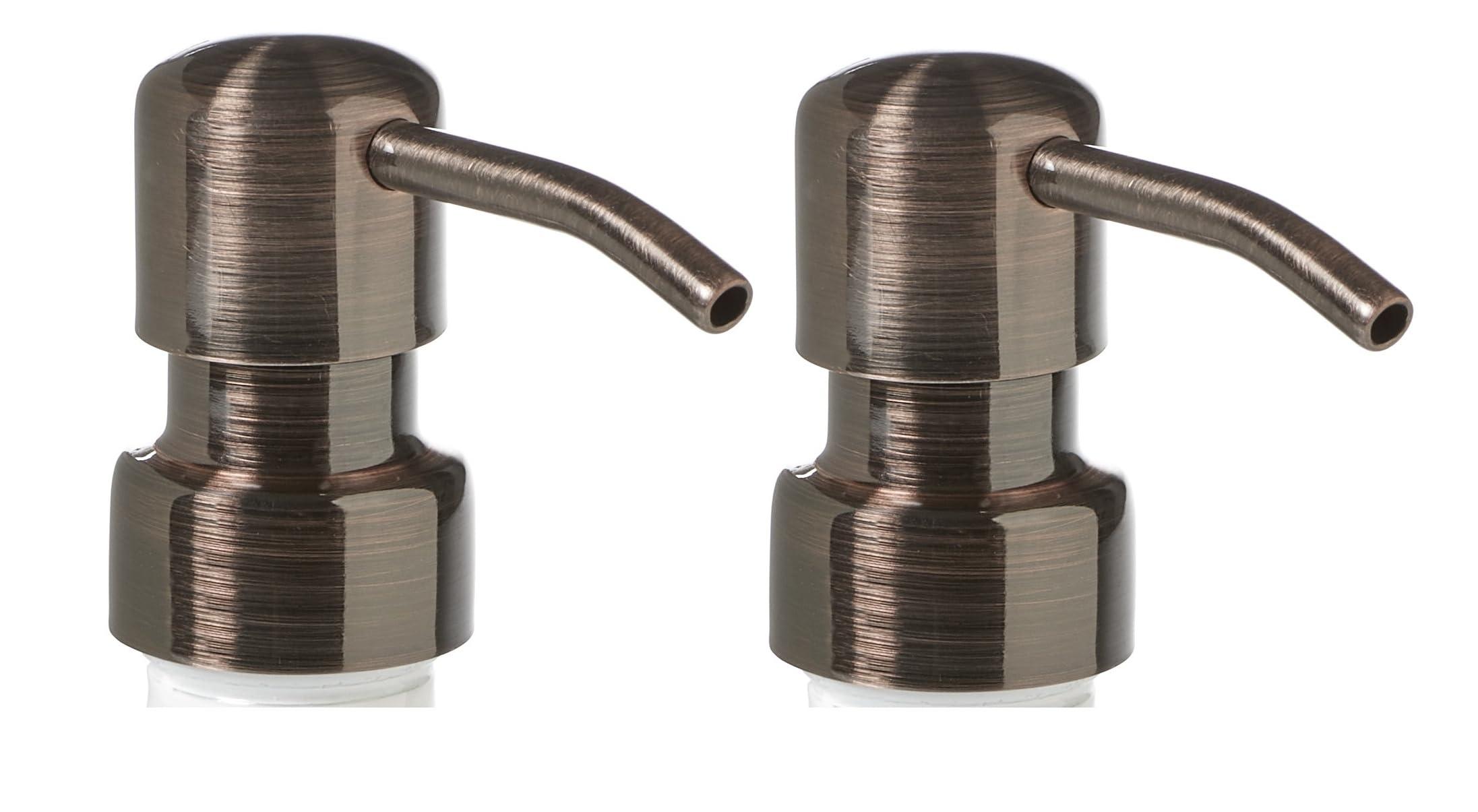 Industrial Rewind Soap Dispenser Pump Replacement/Liquor Bottle Soap Pumps, Gun Metal Bronze Soap Pumps 2-Pack