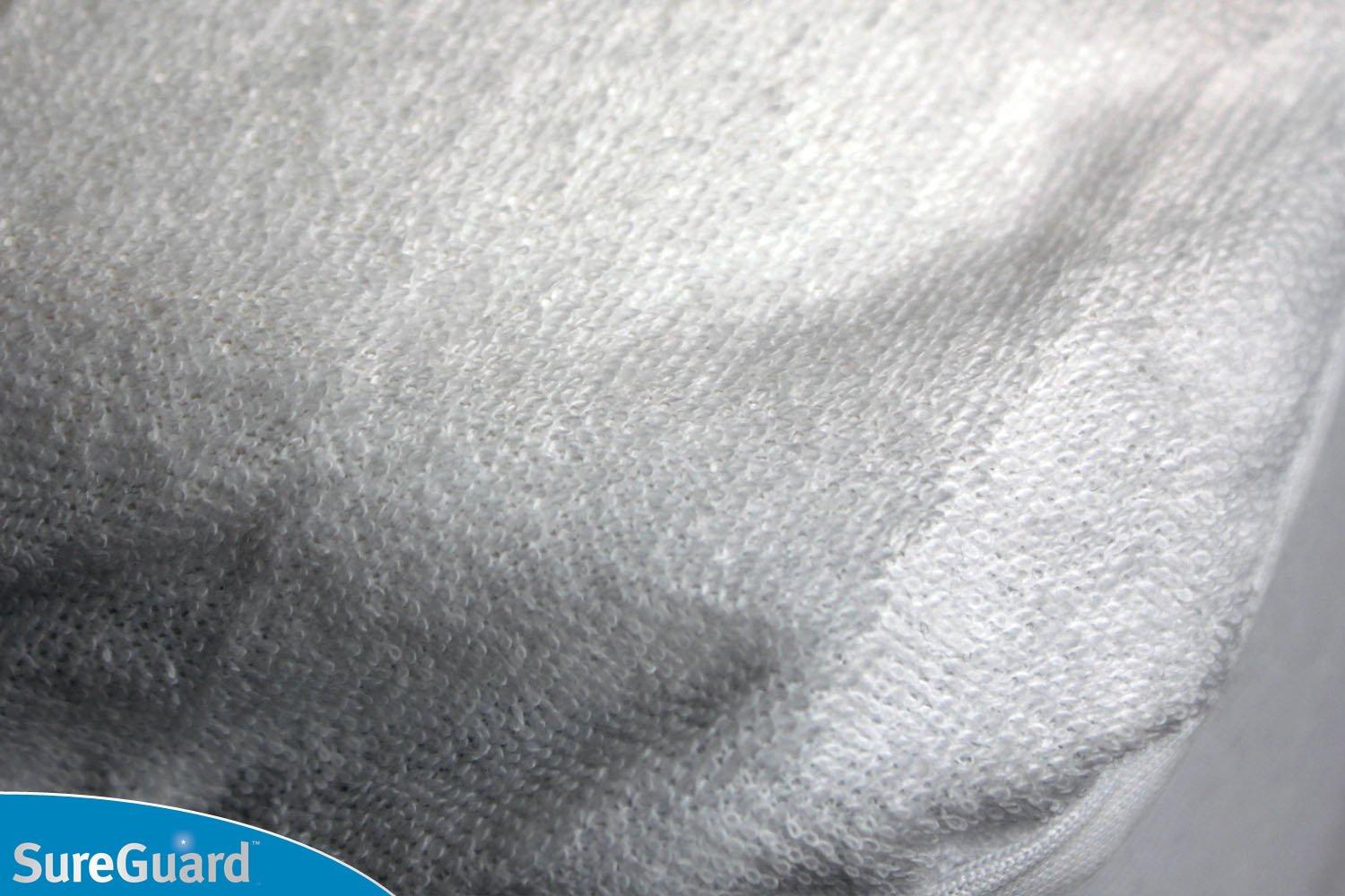 SureGuard Mattress Protectors SureGuard King Size Mattress Protector - 100% Waterproof, Hypoallergenic - Premium Fitted Cotton Terry Cover