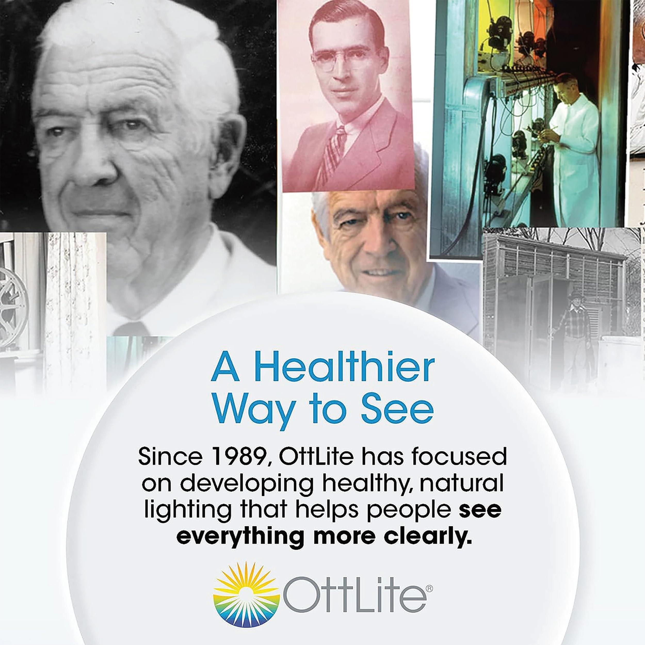 OttLite OttLite Creative Curves LED Desk Lamp with Adjustable Neck - Dimmable with 4 Brightness Settings & Energy Efficient Natural Daylight LEDs for Home Office, Computer Desk, & Dorms