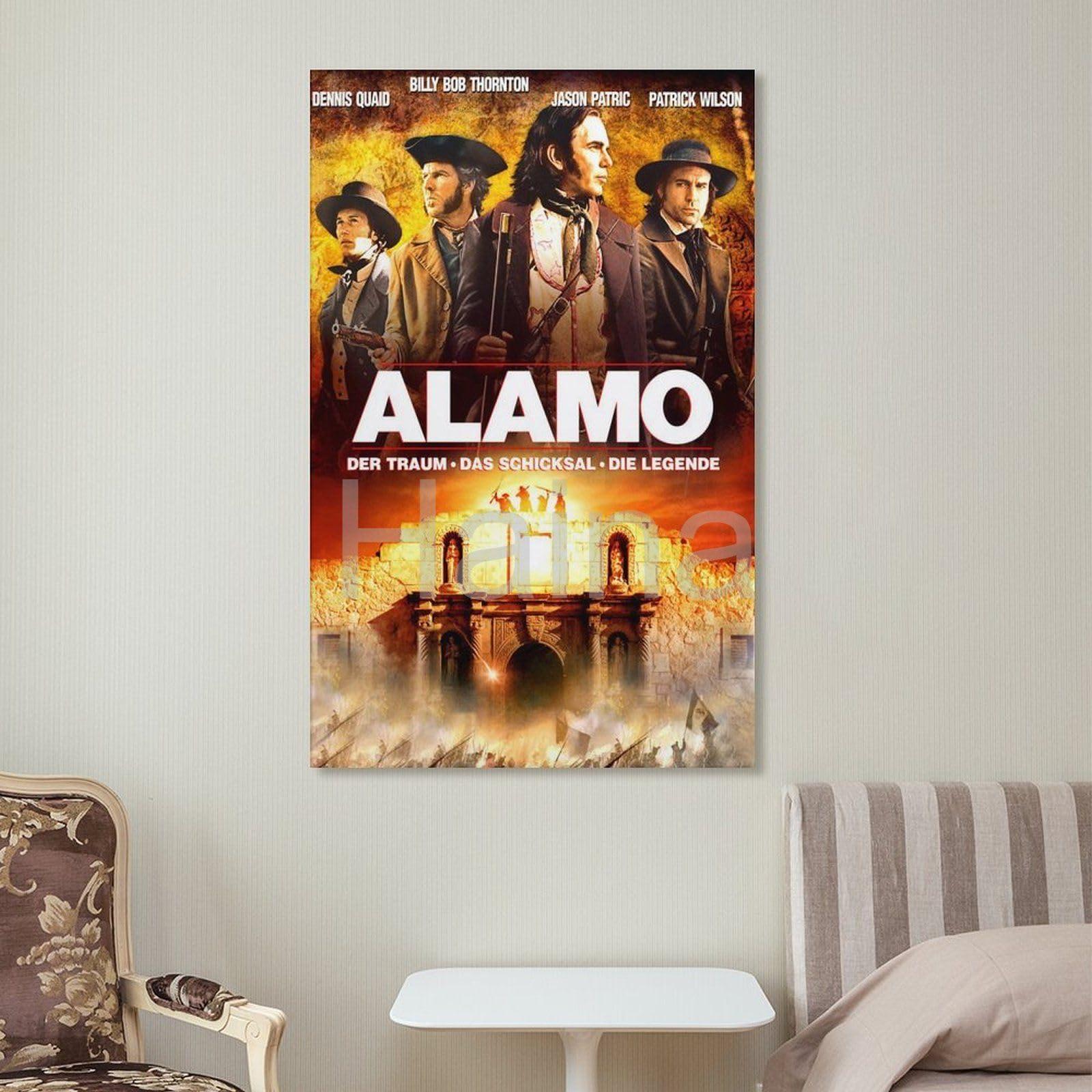 DFGSRYET DFGSRYET The Alamo Movie Poster (2004) 2 Canvas Painting Wall Art Poster for Bedroom Living Room Decor 08x12inch(20x30cm), Unframe-style