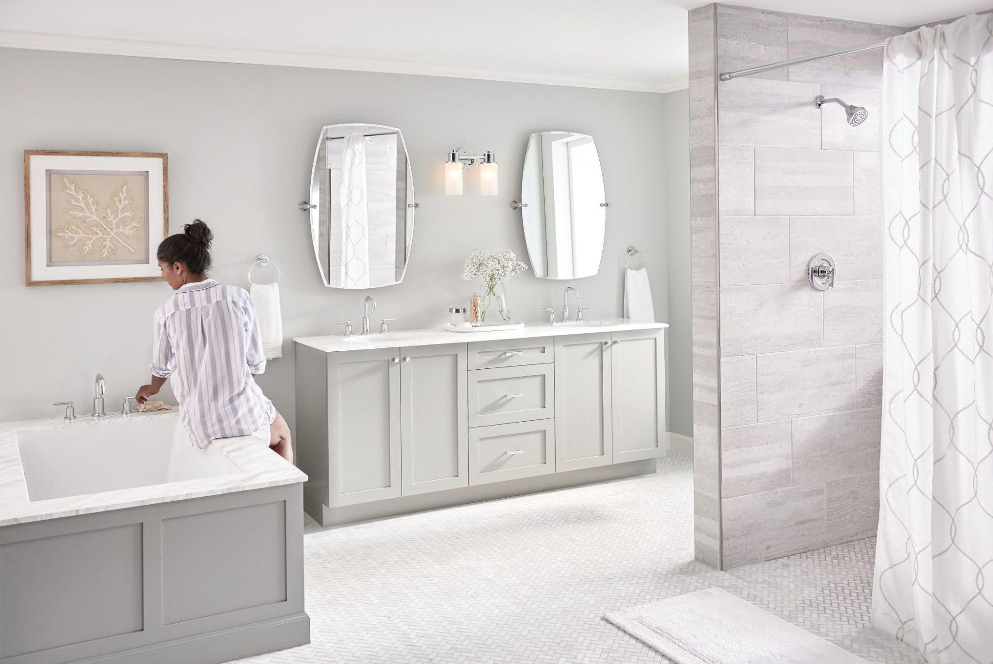 Moen Moen Gibson Chrome Posi-Temp Pressure-Balancing Modern Valve Handle Only Trim, Valve Required, T2901