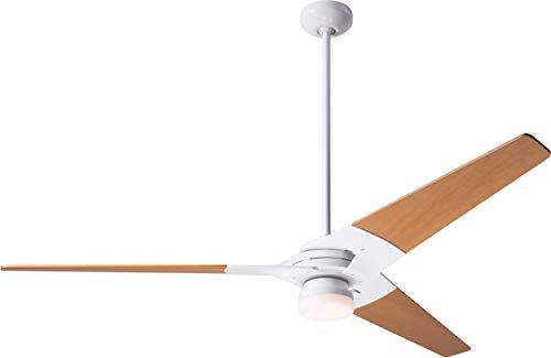 Modern Fan Modern TOR-GW-62-MP-271-003 Torsion 62\" Outdoor Fan with LED Lights and Remote Control, Gloss White