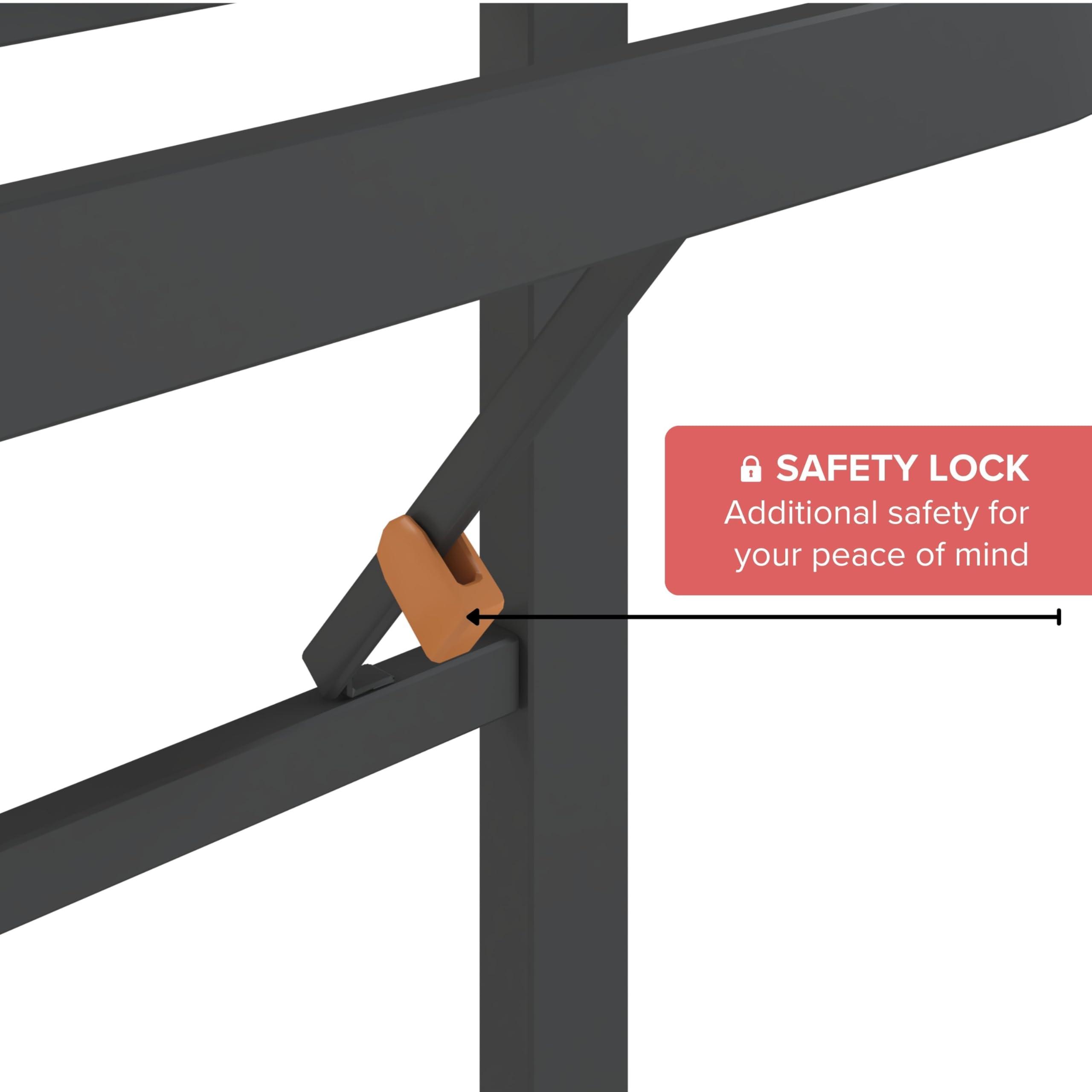 Hollywood Bed Frames Hollywood Bed Frames Bedder Base Platform, Double, Black