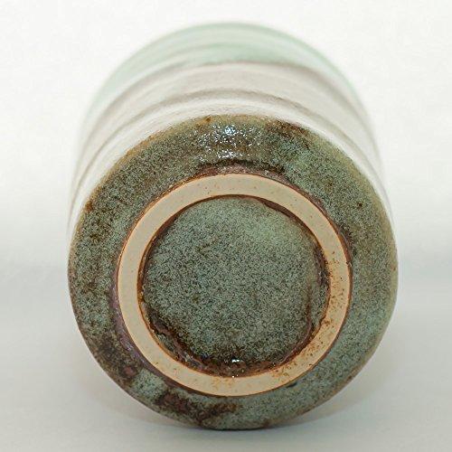 ISSIKI JAPAN Ceramic Japanese tea cup, MINOYAKI, Aoshino, Chisuji, Yunomi (Set of 2) 5 fluid ounce