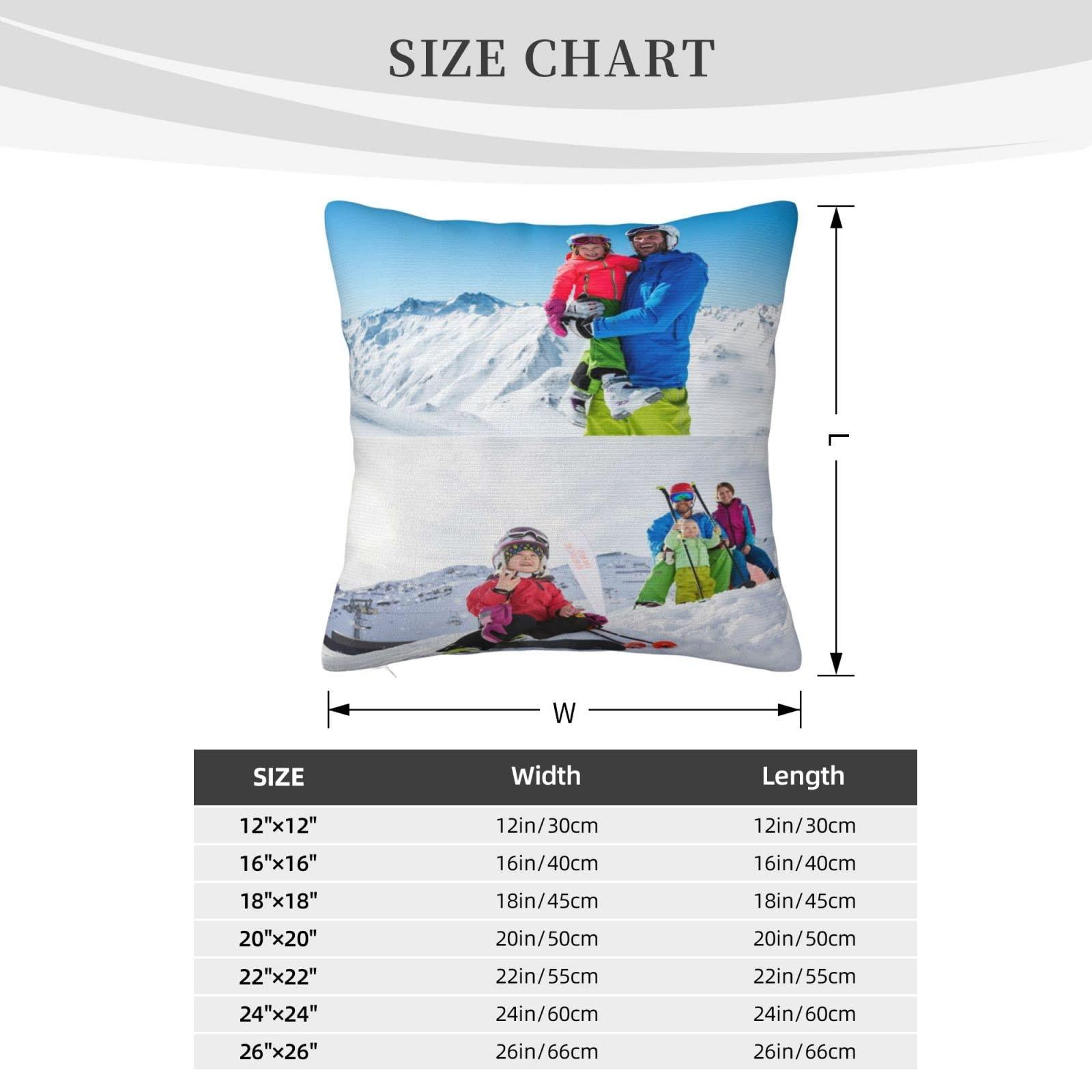 mamz mamz Personalized Pillow Case Design with Photo Text Customize Throw Pillowcase Cushion Covers Custom Pet Marry Sweethearts Love Photo Pillow Two-Sides Printed-20x20IN-Khaki