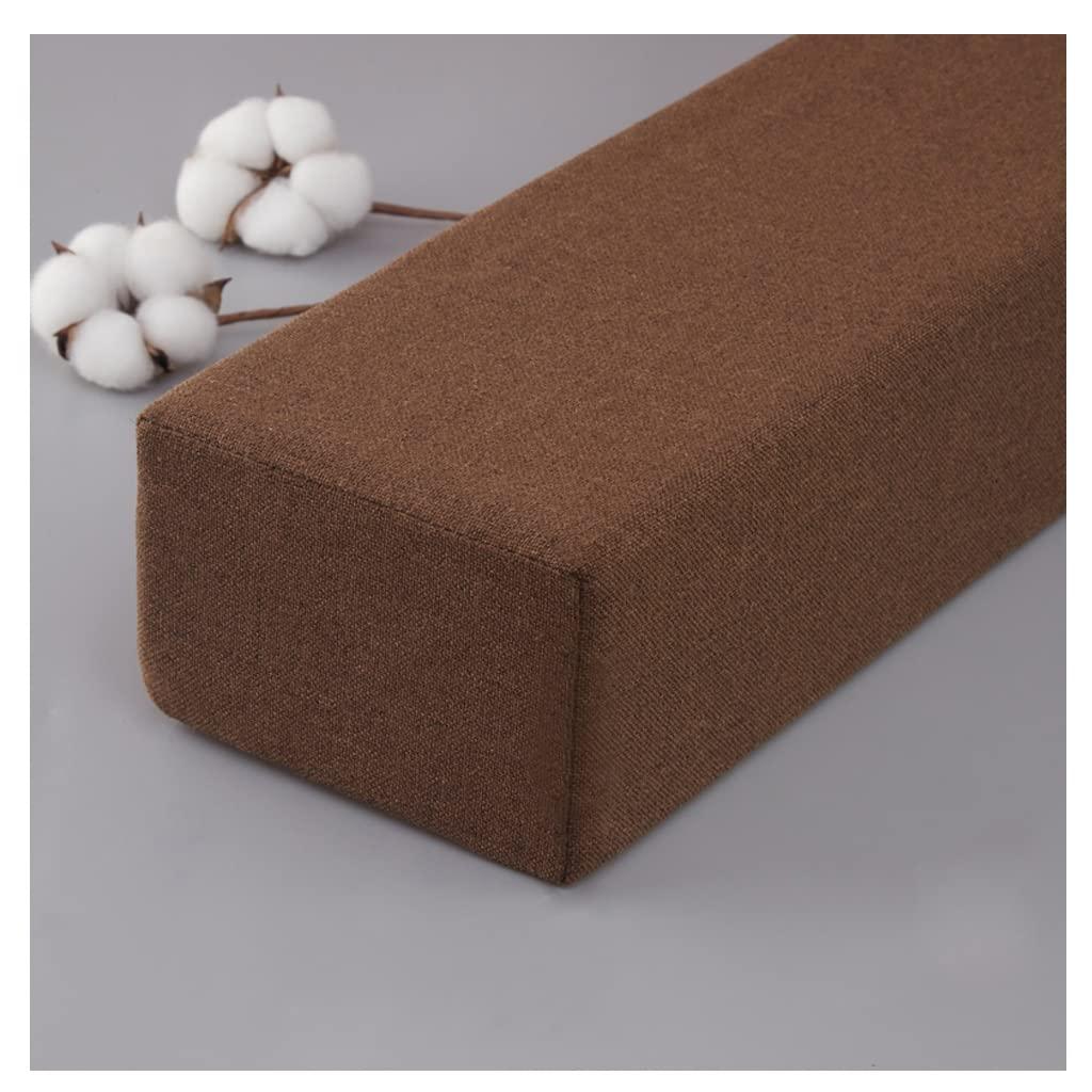 ydhgifd Mattress Gap Filler Bed Gap Filler Close Gap Between Bed and Mattress Headboard Wall Bed Rest Positioning Support Pillow Reading Pillow Gap Filler (Color : Dark Brown, Size : 10X15X180cm)