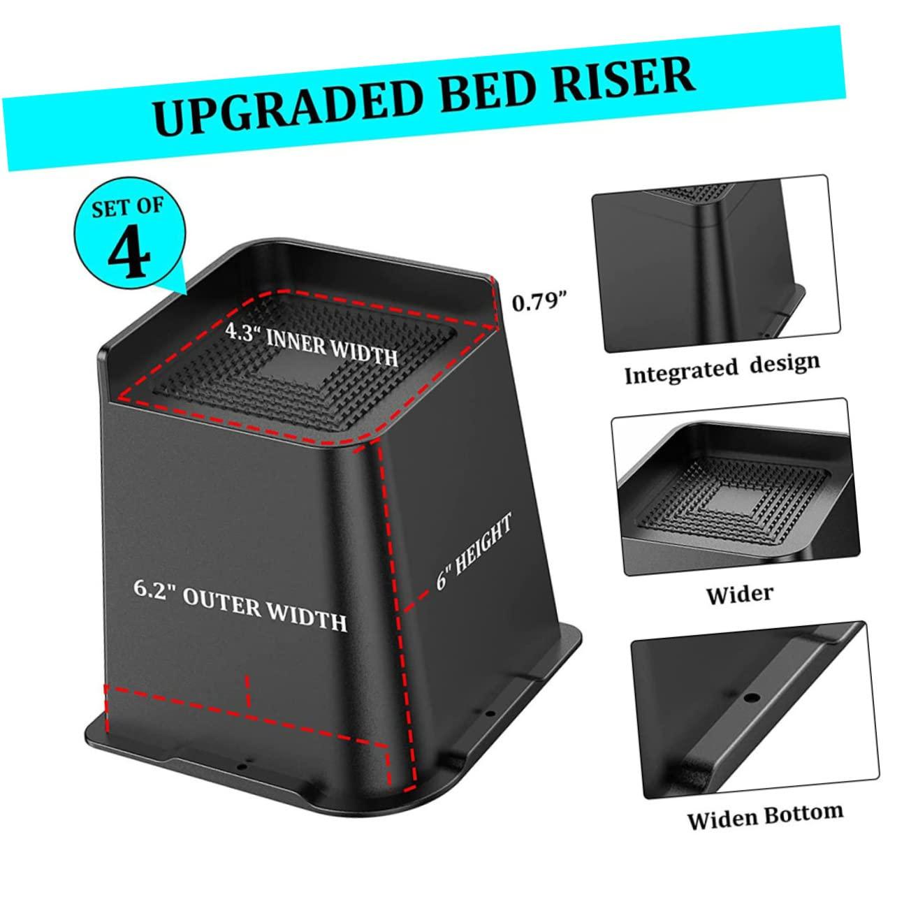 TOKIDNY TOKIDNY 4pcs Furniture Risers Non Slip Bottom for Sofa Couch Chair Bed Ideal Table Lift and Chair Riser for Increased Height